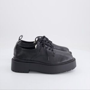 H&M Black Chunky Platform Oxford Shoes Size 39 (US 8)